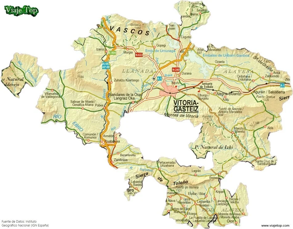 Mapa Provincia de �lava