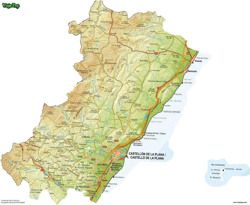 Mapa Provincia de CS